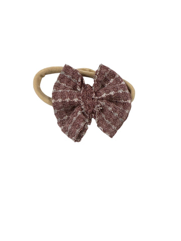 Maroon Sweater Nylon Bow