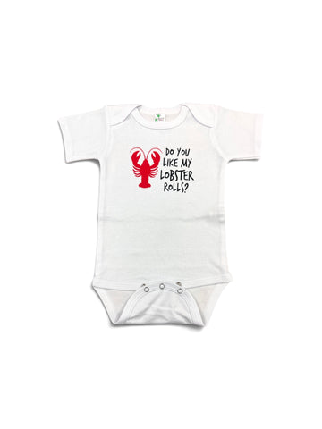 Do you like my lobster rolls? • baby bodysuit