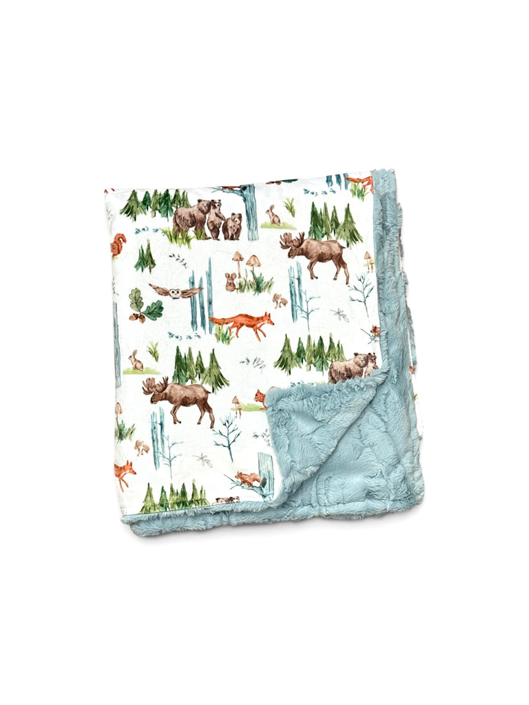 Wilderness • Toddler Sized Minky Blanket
