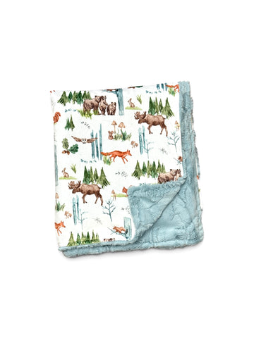 Wilderness • Toddler Sized Minky Blanket