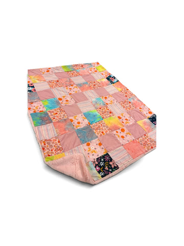 Summer Citrus • Patchwork • Baby Sized Minky Blanket