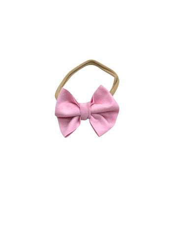 Pink Nylon Bow