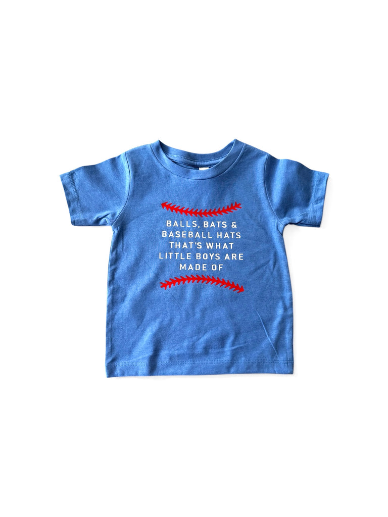 Balls, Bats & Baseball Hats… infant+toddler tee