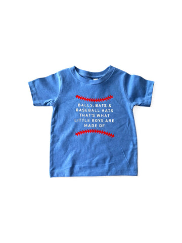 Balls, Bats & Baseball Hats… infant+toddler tee