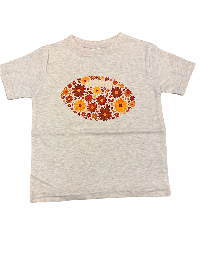 Floral Football • toddler tee