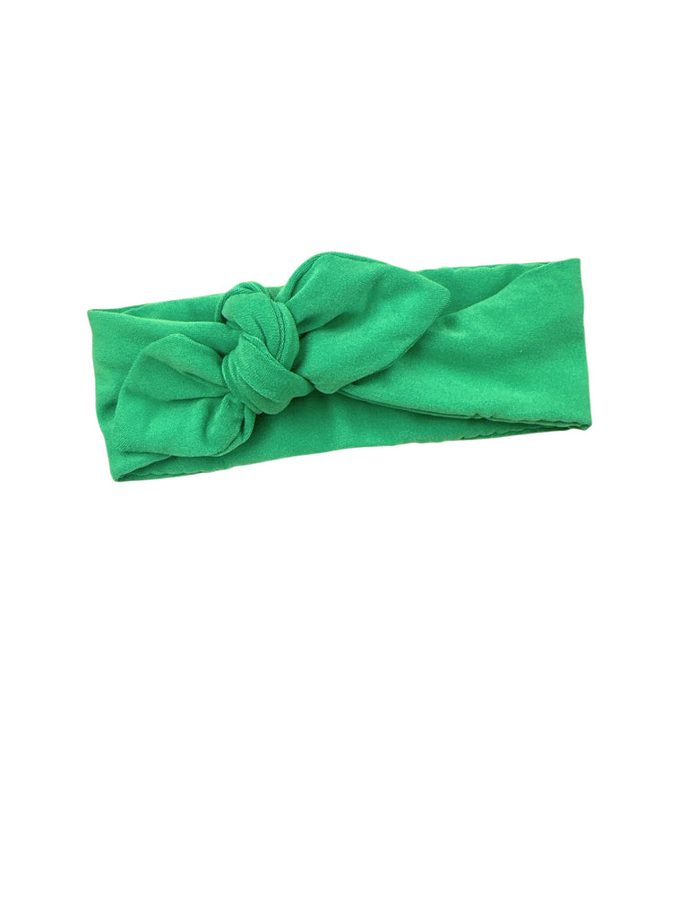 Knot bow headband - Kelly Green