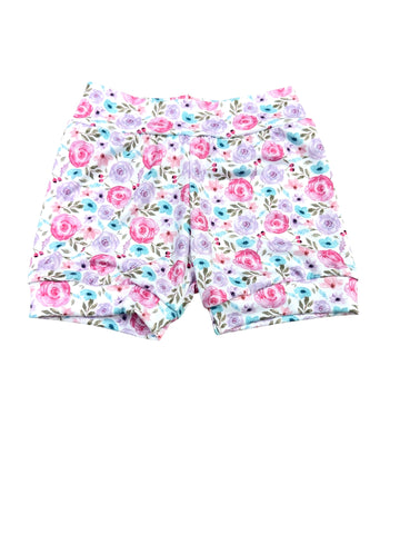 Cotton Candy Floral Shorties