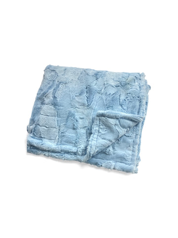 Baby Blue • Adult Sized Minky Blanket