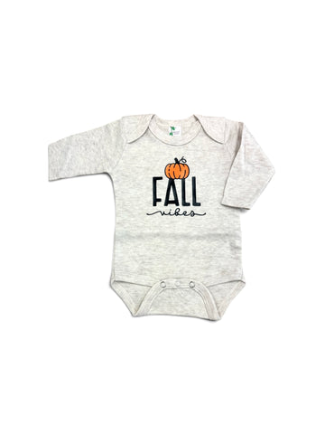Fall Vibes • oatmeal baby bodysuit
