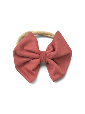 Dusty Rose Nylon Bow