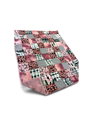 Floral Halloween • Patchwork • Baby Sized Minky Blanket