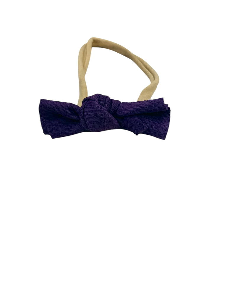 Messy Knot Nylon - Eggplant