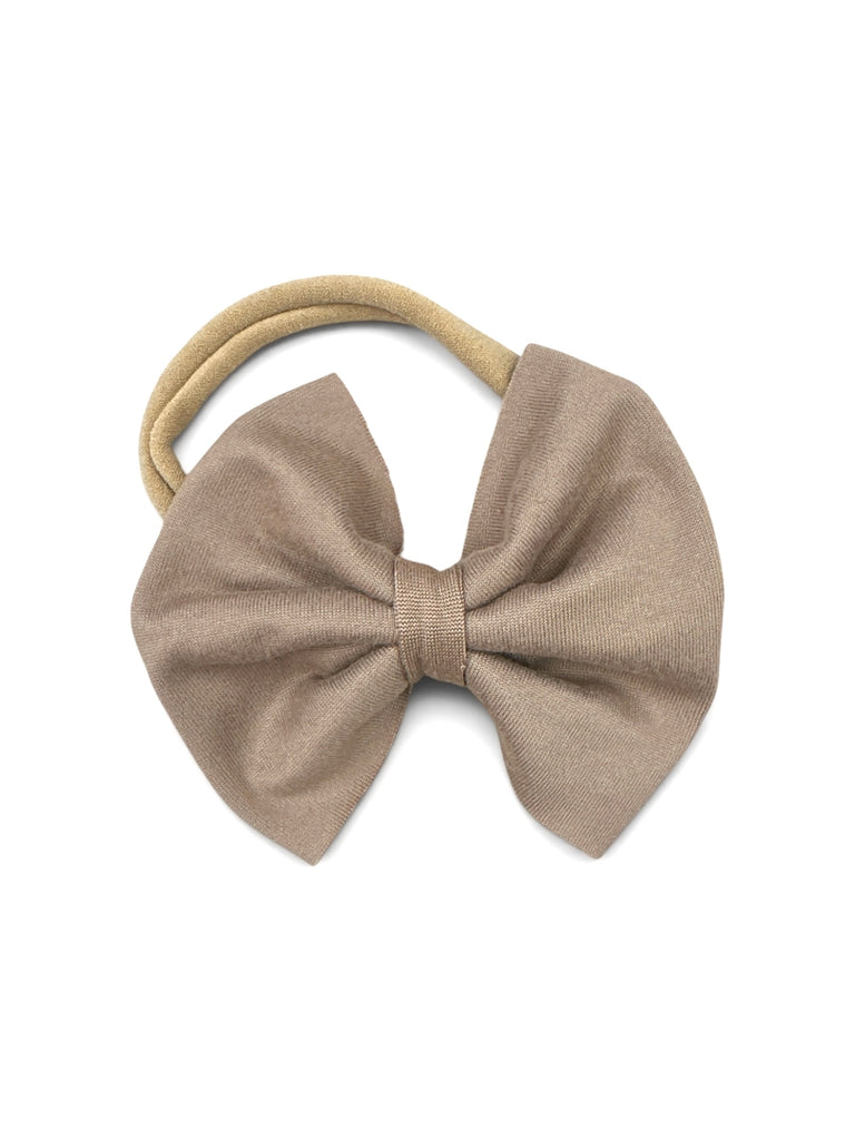 Taupe Nylon Bow