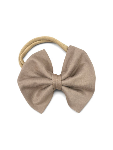 Taupe Nylon Bow