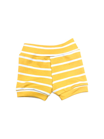 Yellow Stripe Infant+toddler Shorties