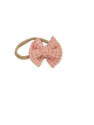 Pink Sweater Nylon Bow