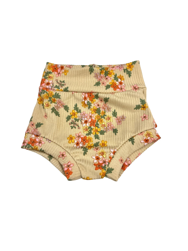Loretta Ribbed Floral • infant/toddler Bummies