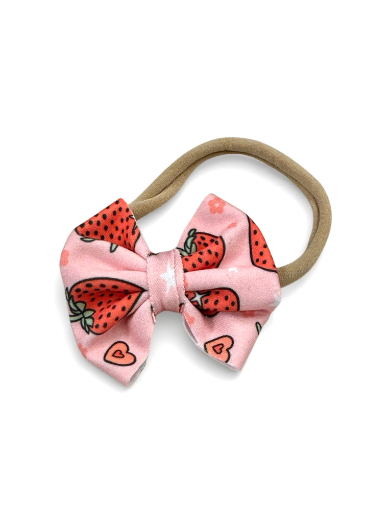 Strawberry Nylon Bow