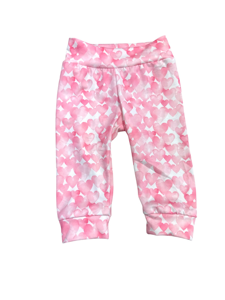 Watercolor Hearts • infant/toddler Joggers