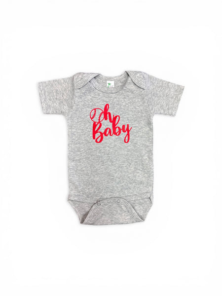Oh Baby, Baseball • baby bodysuit