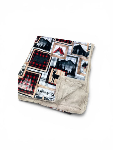 Trail Mix • Toddler Sized Minky Blanket