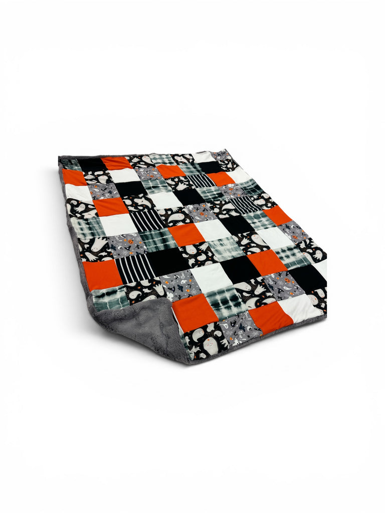 Halloween • Patchwork • Baby Sized Minky Blanket