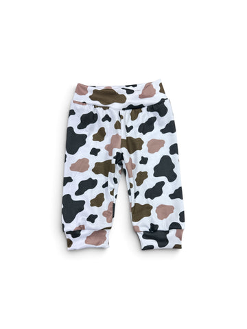 Multi Cow Print Joggers