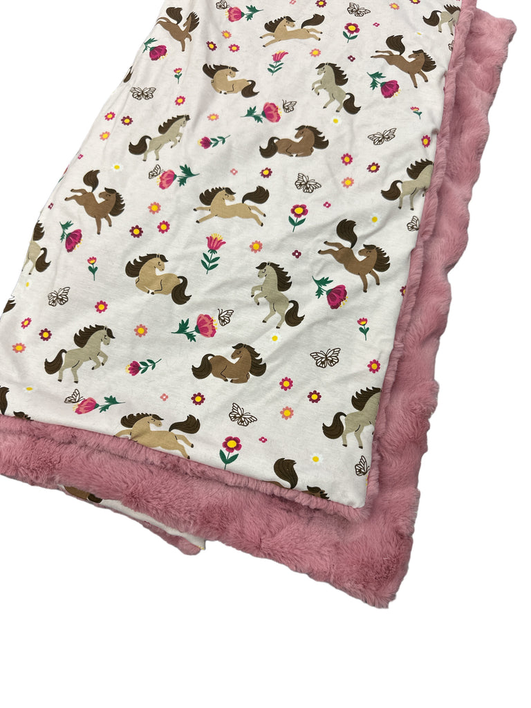 Pony • Baby Sized Minky Blanket