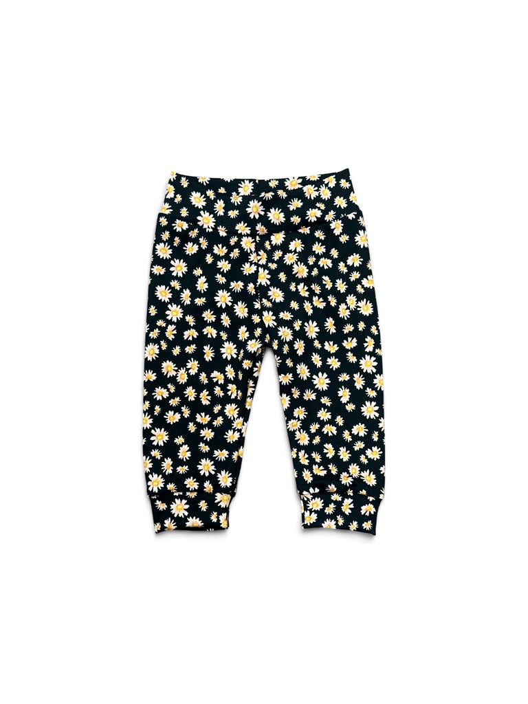 Black Daisy Floral • Infant/Toddler Joggers