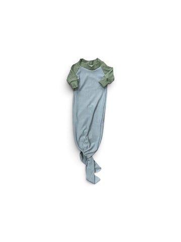 Heathered Olive + Silver Knotted Gown