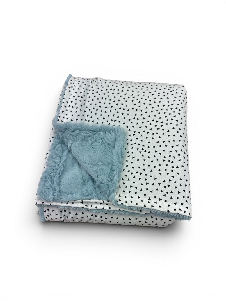 Triangles • Baby Sized Minky Blanket