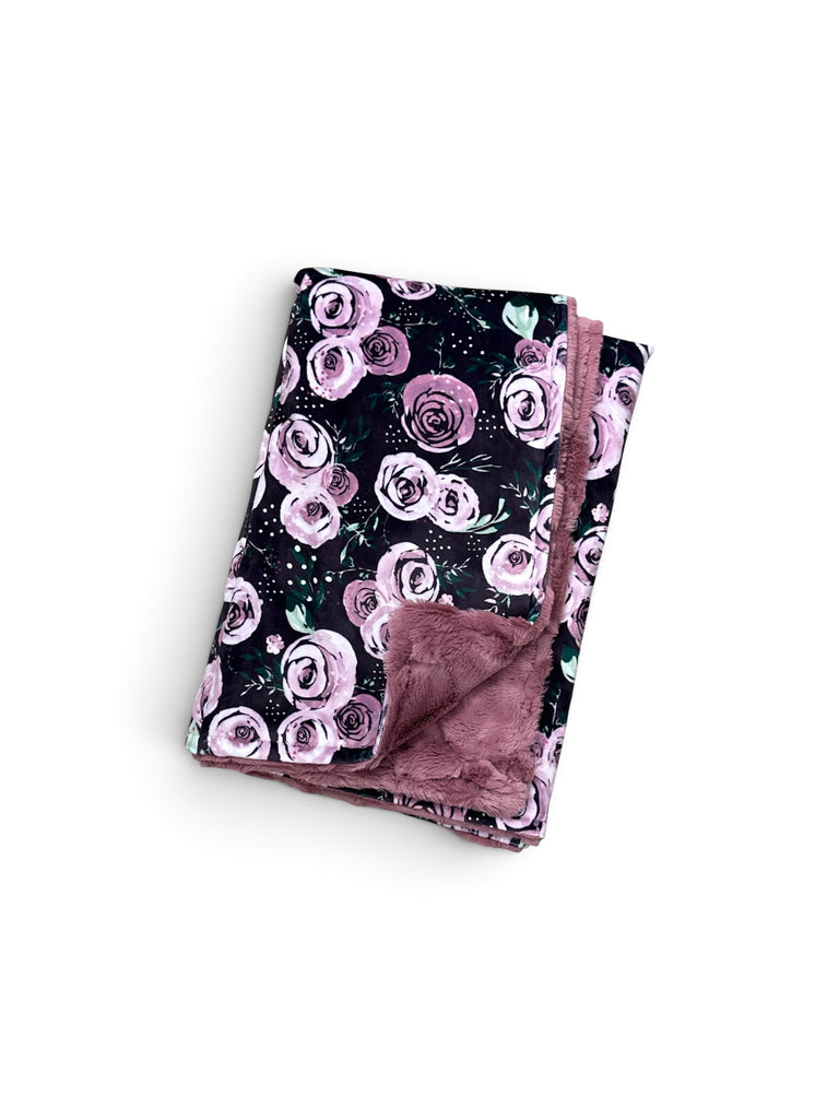 Garden Roses • Baby Sized Minky Blanket