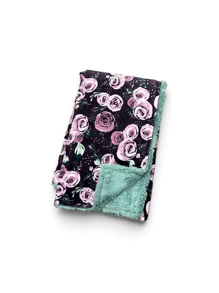 Garden Roses • Baby Sized Minky Blanket