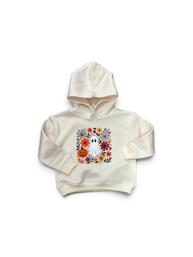 Floral Ghost Halloween Hoodie • Toddler+Youth