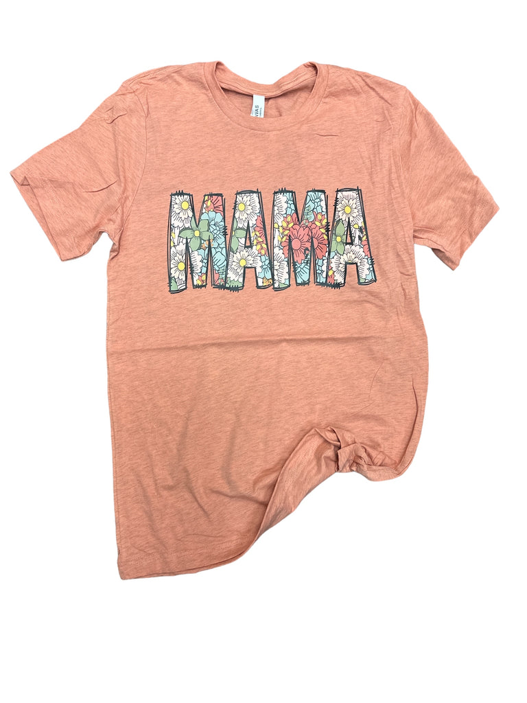 Mama Floral Sketch tee