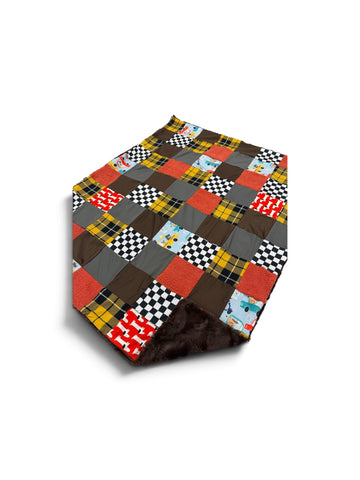 Go, Dog Go• Patchwork • Baby Sized Minky Blanket