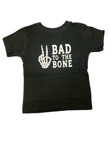Bad to the Bone • Halloween • toddler tee