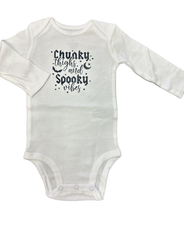 Chunky Thighs & Spooky Vibes • infant bodysuit