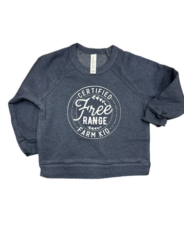 Certified Free Range Farm Kid • toddler fleece raglan crewneck