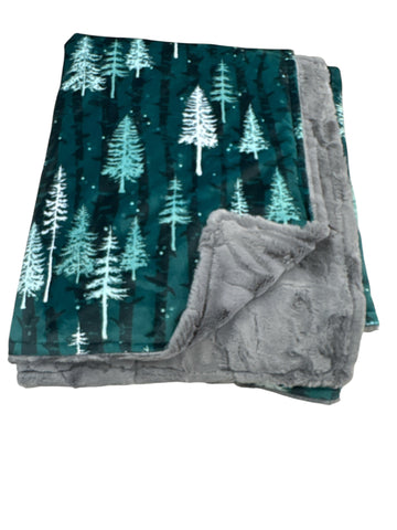 Forest • Toddler Sized Minky Blanket