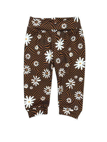 Groovy Daisy Floral Joggers