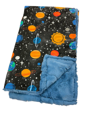 Outerspace • Baby Sized Minky Blanket