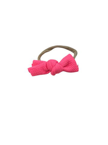 Messy Knot Nylon - Neon pink