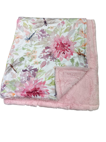 Dragonfly • Toddler Sized Minky Blanket