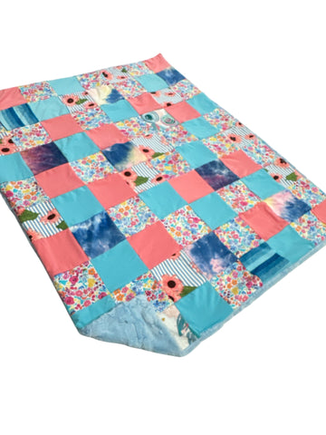 Laffy Taffy • Patchwork • Baby Sized Minky Blanket