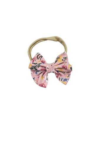 Sadie Floral Nylon Bow