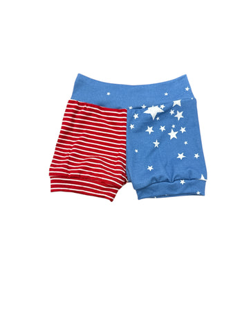 Flag Inspired 4th of July • infant/toddler Shorties