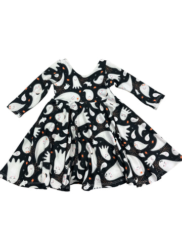 Black Ghosts • Halloween • Baby/Toddler Twirl Dress