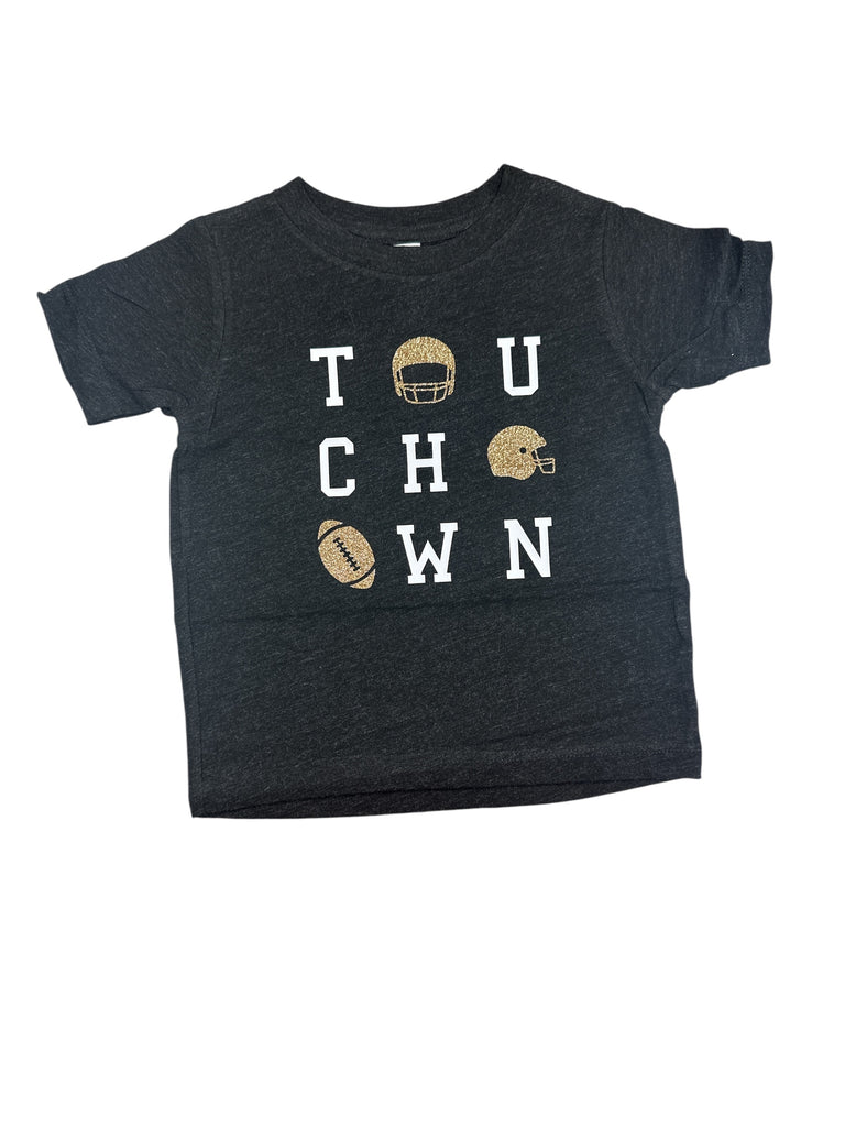 Touchdown • Black+Gold Glitter • infant/toddler Tee