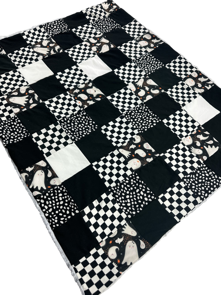 Halloween • Patchwork • Baby Sized Minky Blanket